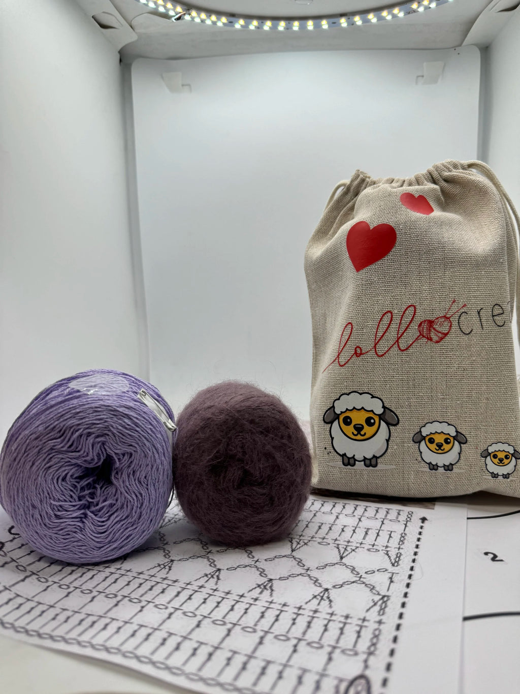 Kit "Poncho Primavera" (filato Sweety small)