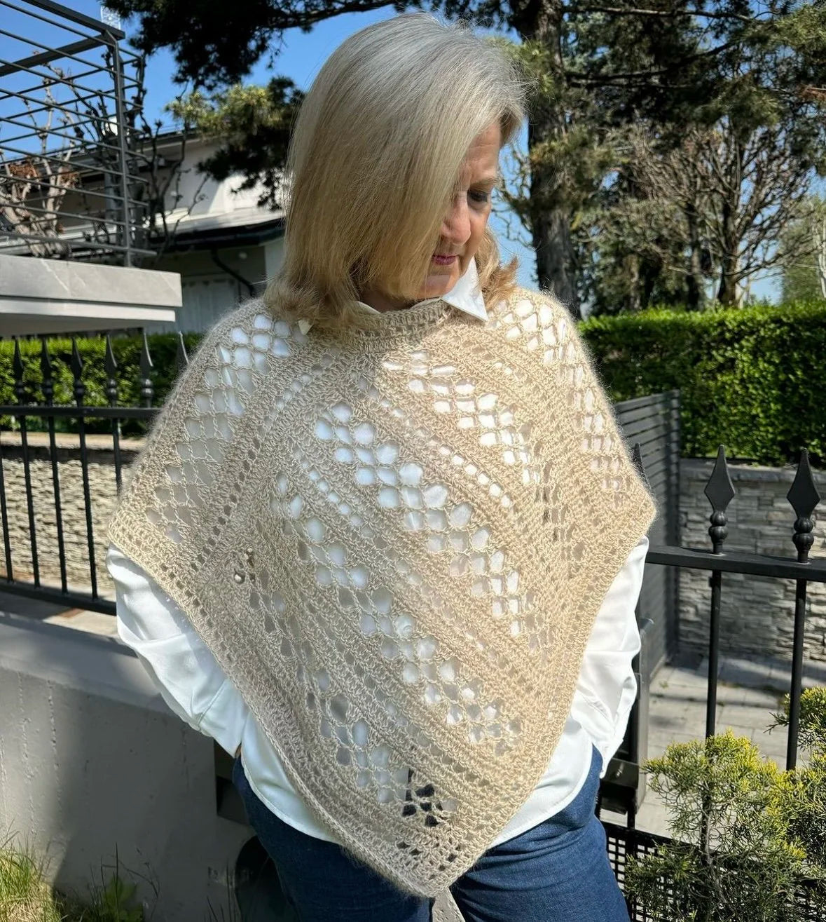 Kit "Poncho Primavera" (filato Sweety small)